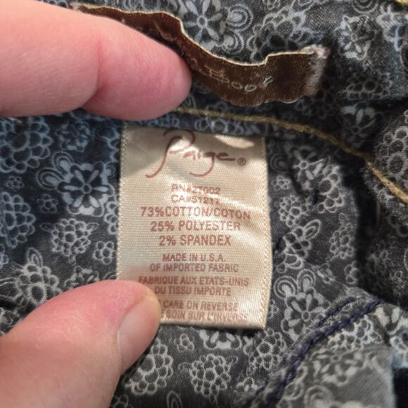 Paige Canyon Boot Jeans Low-rise Bootcut Medium Wash Sz 29 - Picture 5 of 9